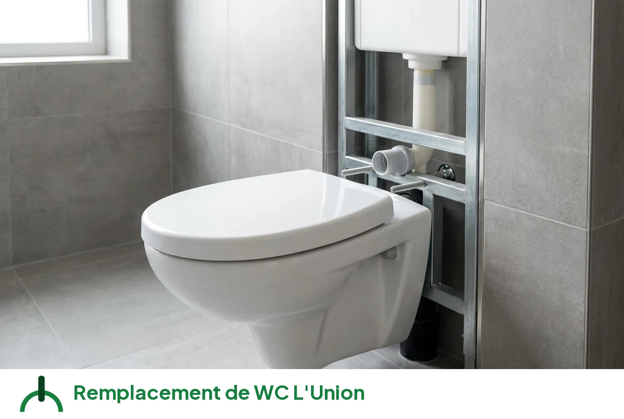 Remplacement de WC à L'Union