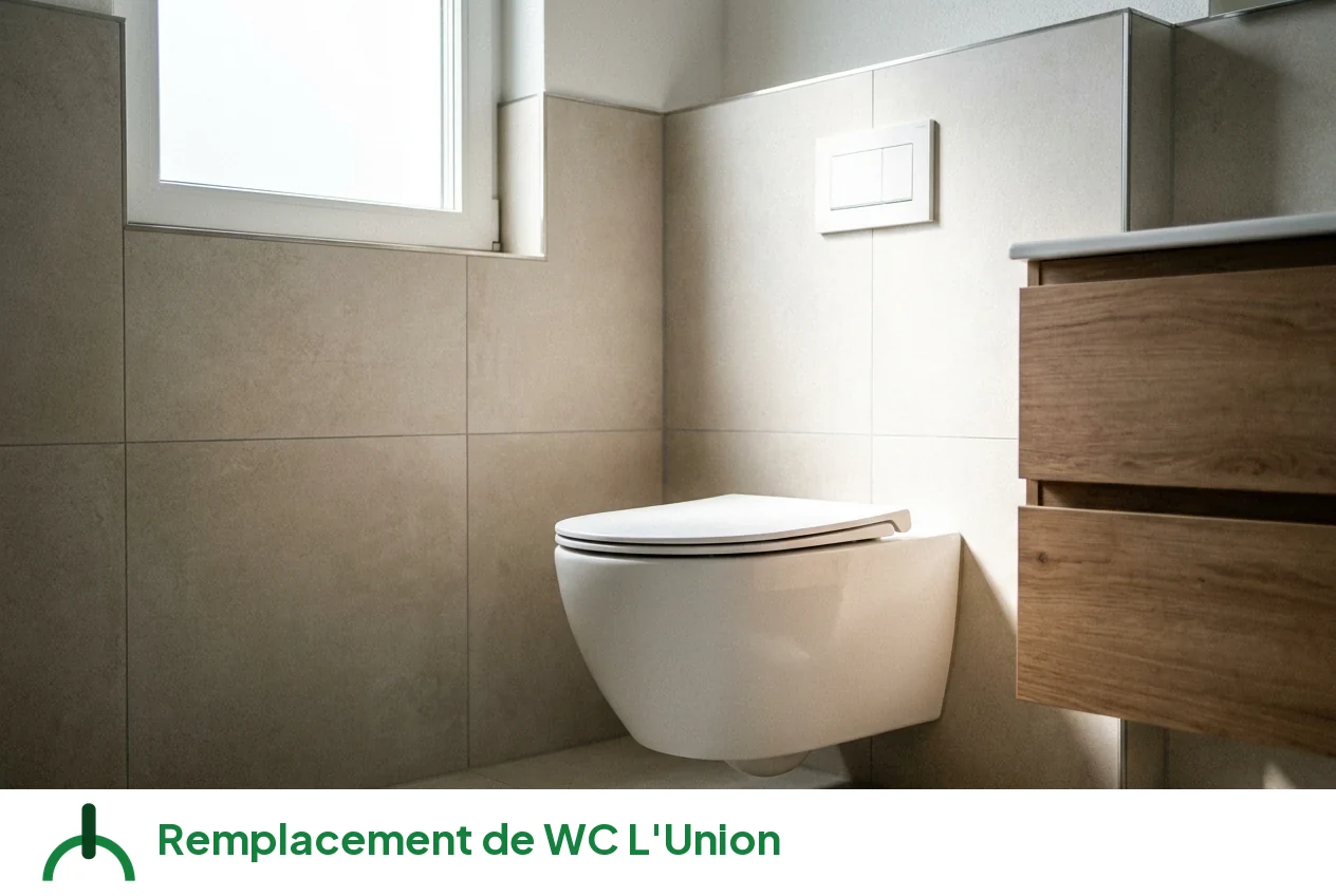 Remplacement de WC à L'Union
