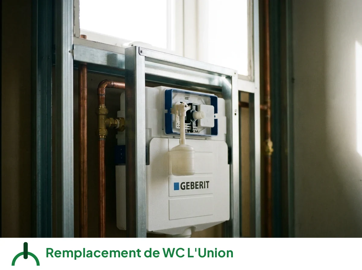 Remplacement de WC à L'Union