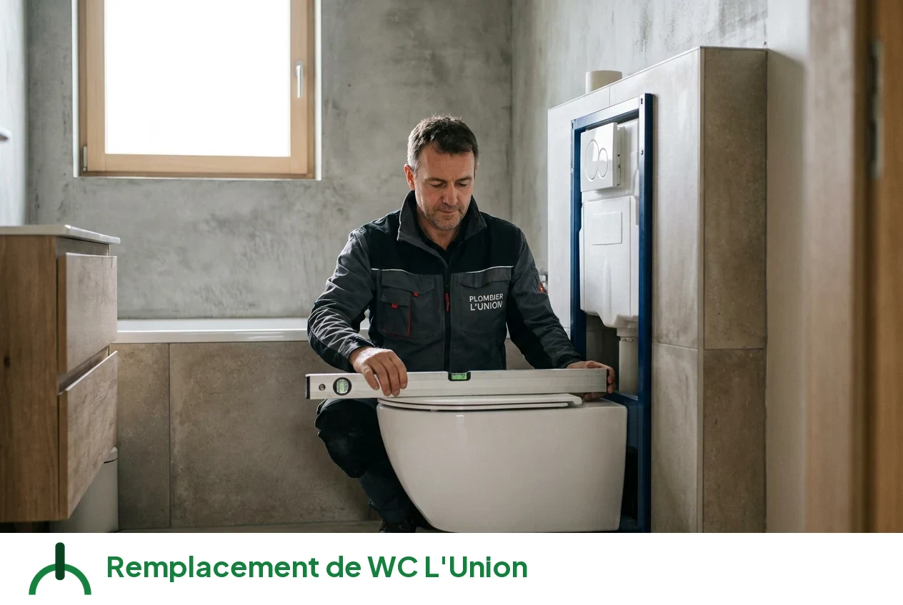 Remplacement de WC à L'Union